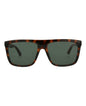 Gucci Mens Square/Rectangle Havana Havana Green Fashion Designer Eyewear