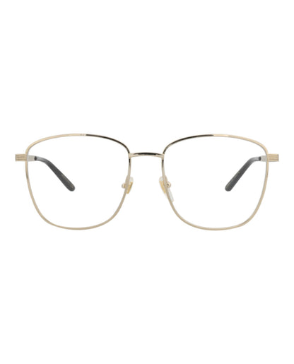 Gucci Womens Square/Rectangle Gold Ivory Transparent Fashion Designer Eyewear