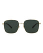 Gucci Womens Square/Rectangle Gold Gold Green Fashion Designer Eyewear