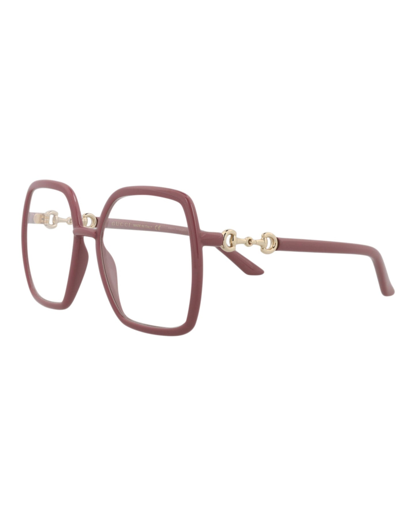Gucci Womens Square/Rectangle Pink Pink Transparent Fashion Designer Eyewear