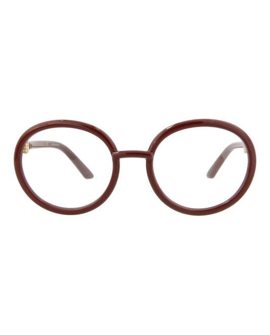 Gucci Womens Round/Oval Red Red Transparent Fashion Designer Eyewear