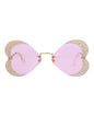 Gucci Womens Cat Eye Gold Gold Pink Fashion Designer Eyewear Gold Gold Pink