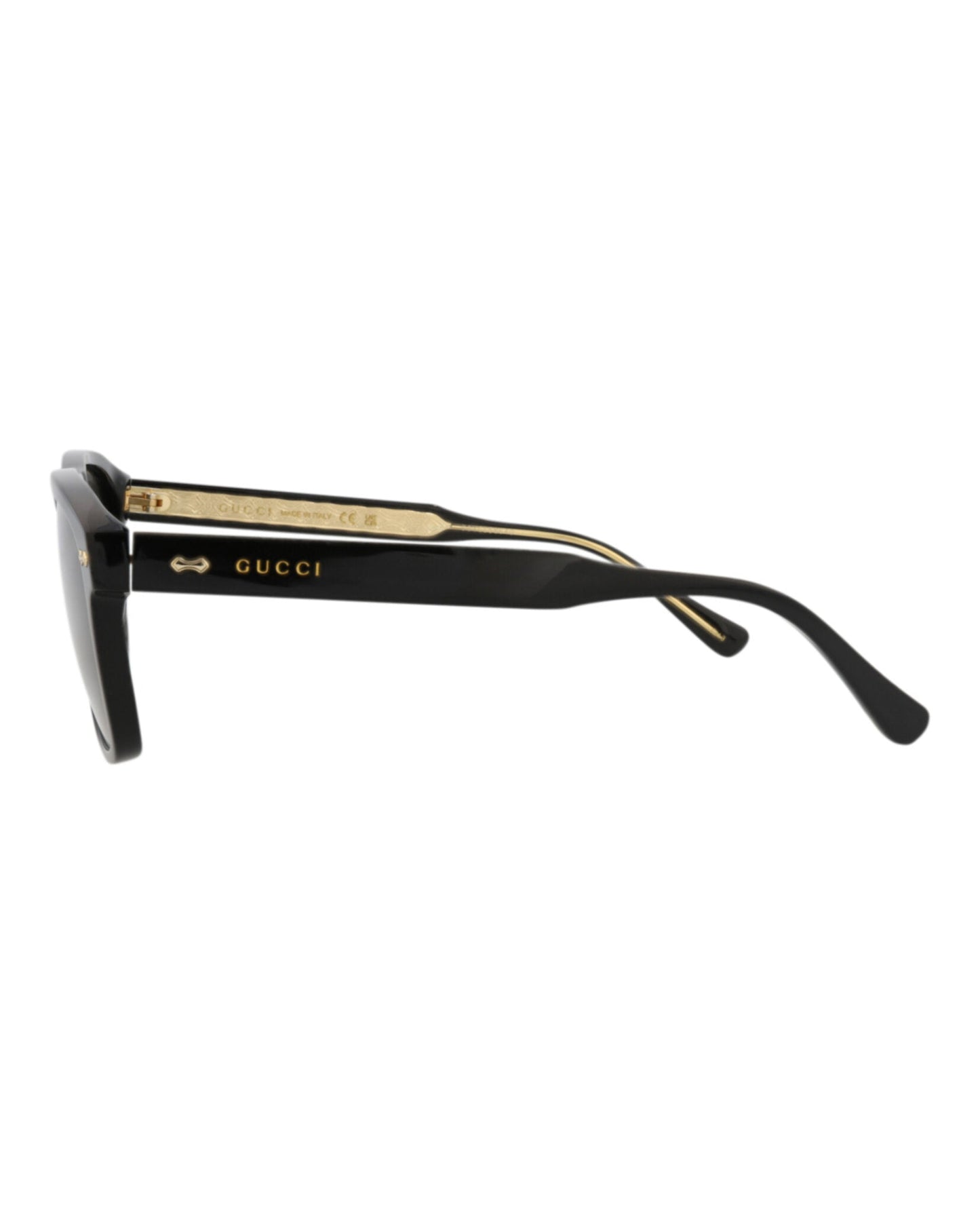 Gucci Mens Square/Rectangle Black Black Grey Fashion Designer Eyewear