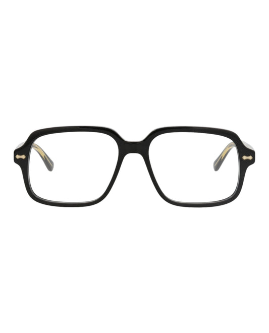 Gucci Mens Square/Rectangle Black Black Transparent Fashion Designer Eyewear