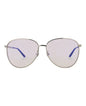 Gucci Unisex Aviator Silver Silver Yellow Fashion Designer Eyewear