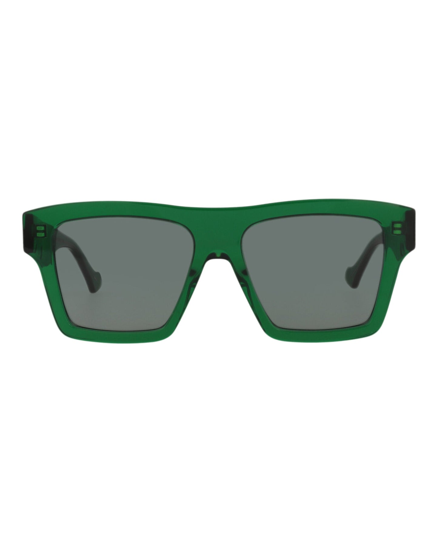 Gucci Mens Square/Rectangle Green Green Grey Fashion Designer Eyewear