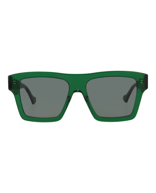 Gucci Mens Square/Rectangle Green Green Grey Fashion Designer Eyewear