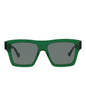 Gucci Mens Square/Rectangle Green Green Grey Fashion Designer Eyewear