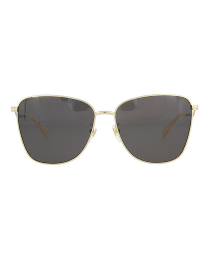 Gucci Womens Square/Rectangle Gold Gold Grey Fashion Designer Eyewear