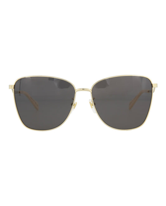 Gucci Womens Square/Rectangle Gold Gold Grey Fashion Designer Eyewear