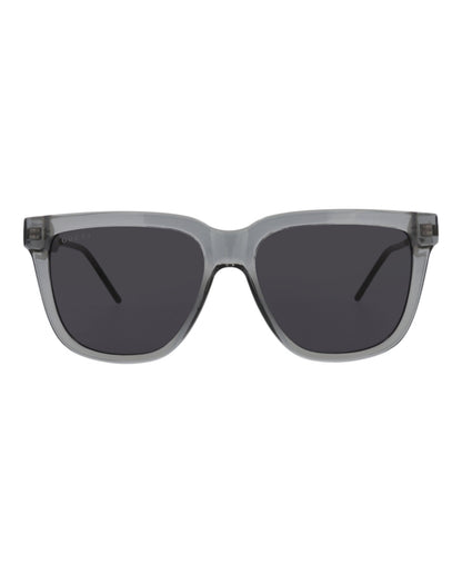 Gucci Mens Square/Rectangle Grey Black Smoke Fashion Designer Eyewear