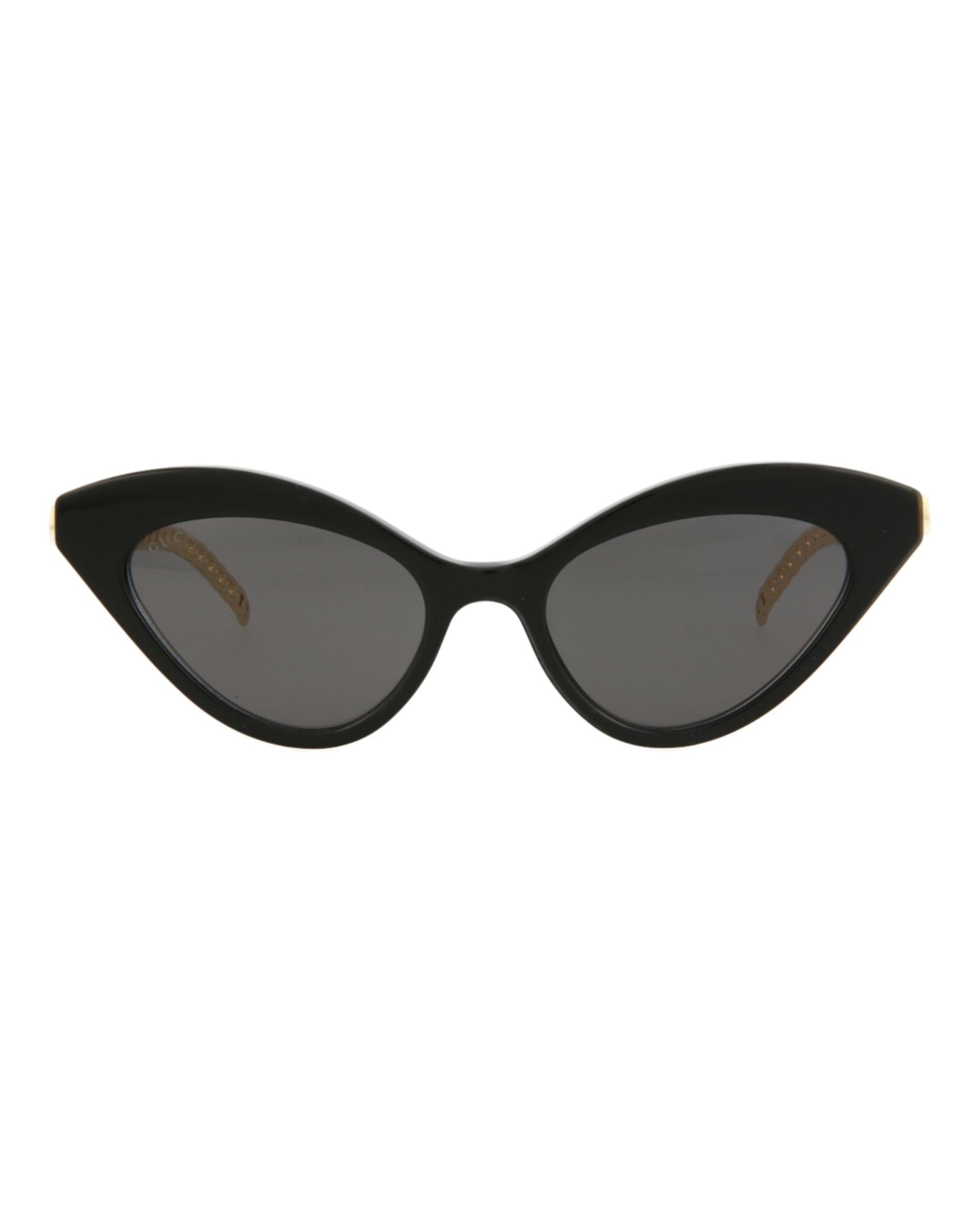 Gucci Womens Cat Eye Black Gold Grey Fashion Designer Eyewear