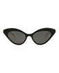 Gucci Womens Cat Eye Black Gold Grey Fashion Designer Eyewear