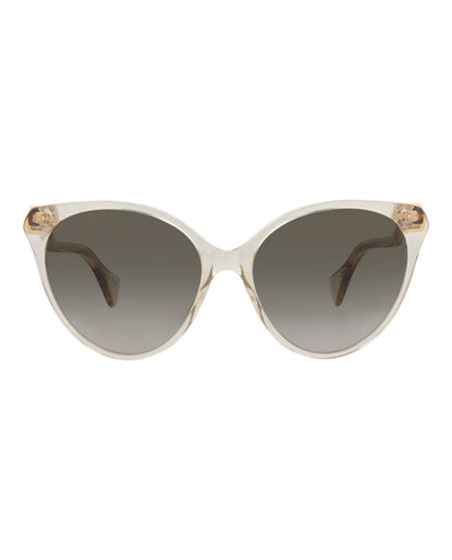 Gucci Womens Cat Eye Pink Pink Brown Fashion Designer Eyewear