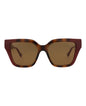 Gucci Womens Square/Rectangle Havana Burgundy Brown Fashion Designer Eyewear