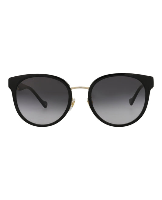 Gucci Womens Round/Oval Black Black Grey Fashion Designer Eyewear