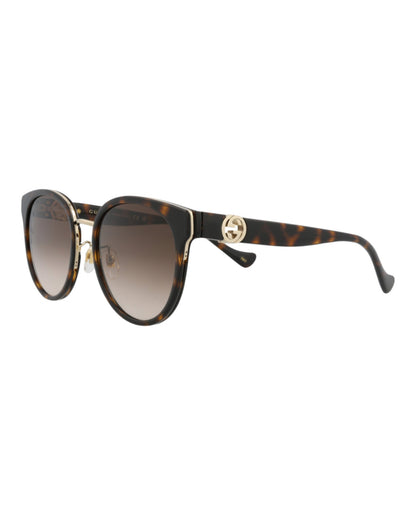 Gucci Womens Round/Oval Havana Havana Brown Fashion Designer Eyewear