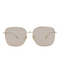 Gucci Womens Square/Rectangle Gold Gold Pink Fashion Designer Eyewear