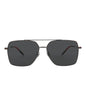 Gucci Mens Aviator Ruthenium Ruthenium Grey Fashion Designer Eyewear