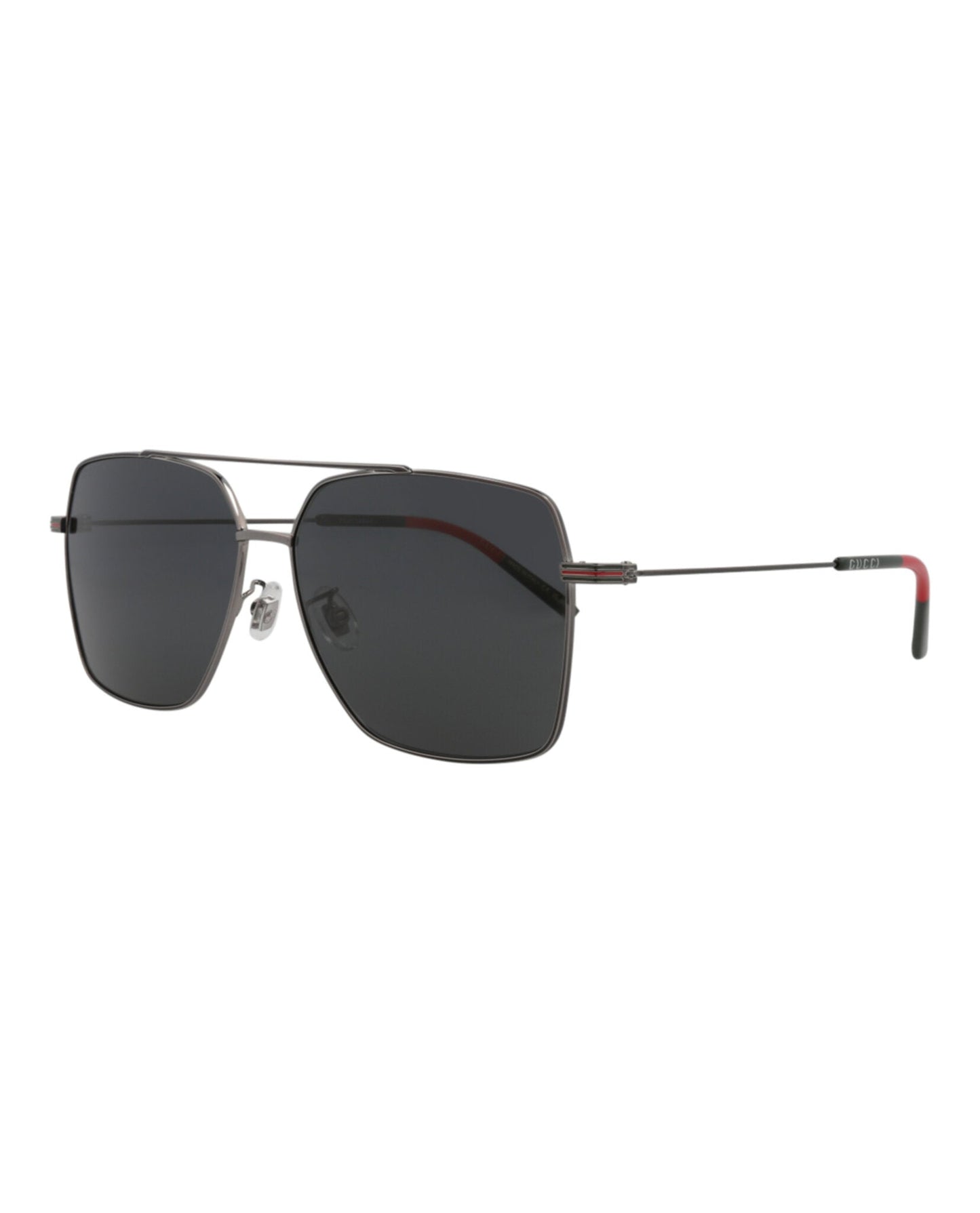 Gucci Mens Aviator Ruthenium Ruthenium Grey Fashion Designer Eyewear