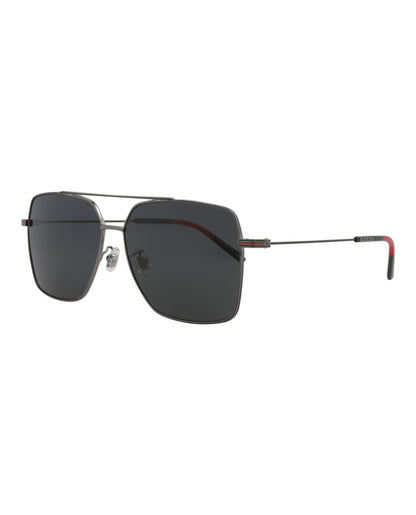 Gucci Mens Aviator Ruthenium Ruthenium Grey Fashion Designer Eyewear