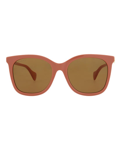 Gucci Womens Cat Eye Pink Pink Brown Fashion Designer Eyewear