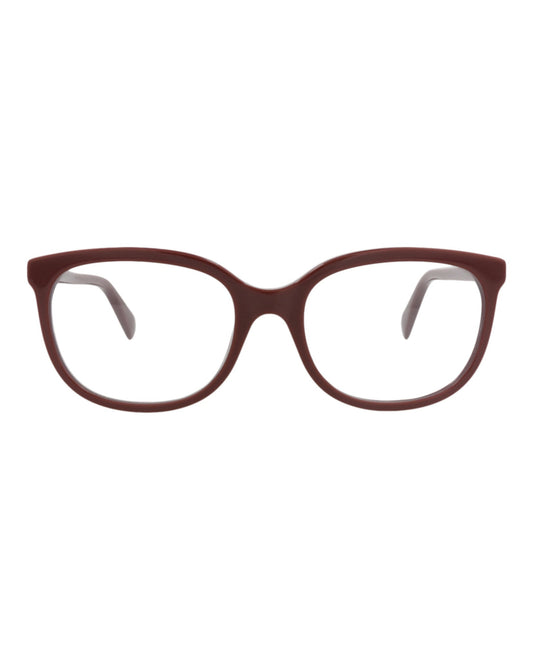 Gucci Womens Square/Rectangle Burgundy Burgundy Transparent Fashion Designer Eyewear