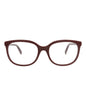 Gucci Womens Square/Rectangle Burgundy Burgundy Transparent Fashion Designer Eyewear