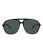 Gucci Womens Aviator Black Black Green Fashion Designer Eyewear