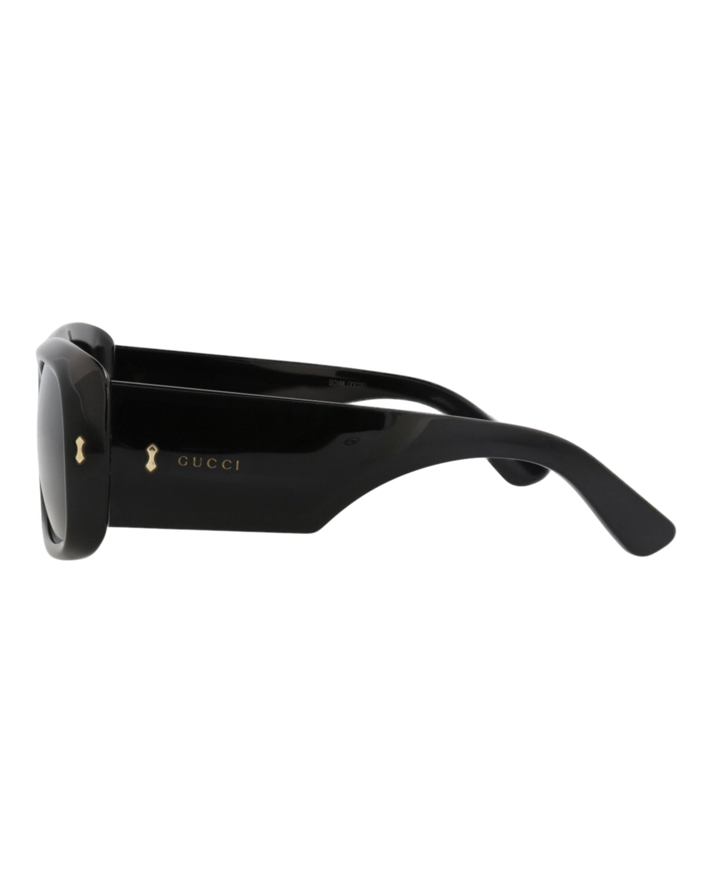 Gucci Mens Square/Rectangle Black Black Grey Fashion Designer Eyewear