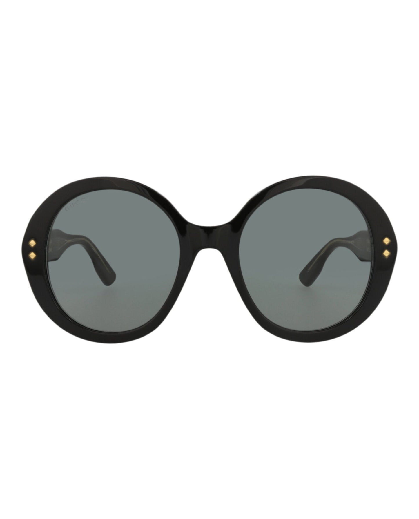 Gucci Womens Round/Oval Black Black Grey Fashion Designer Eyewear