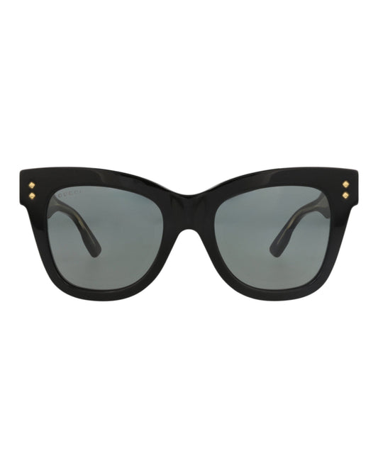 Gucci Womens Cat Eye Black Black Grey Fashion Designer Eyewear