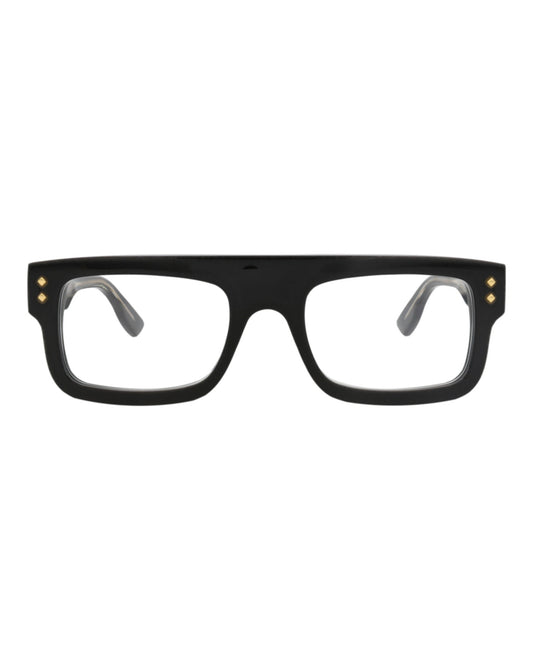 Gucci Mens Square/Rectangle Black Black Transparent Fashion Designer Eyewear