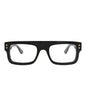 Gucci Mens Square/Rectangle Black Black Transparent Fashion Designer Eyewear