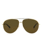 Gucci Mens Aviator Gold Gold Brown Fashion Designer Eyewear