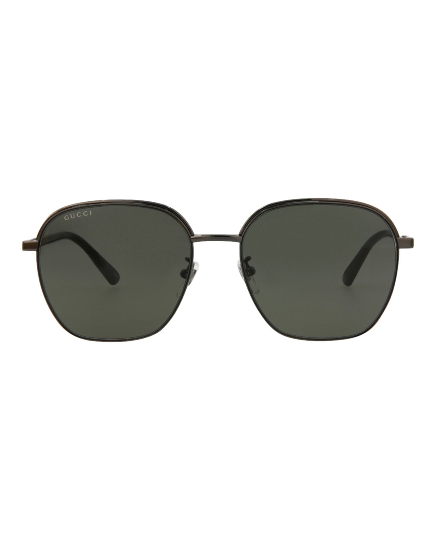 Gucci Mens Square/Rectangle Ruthenium Ruthenium Grey Fashion Designer Eyewear