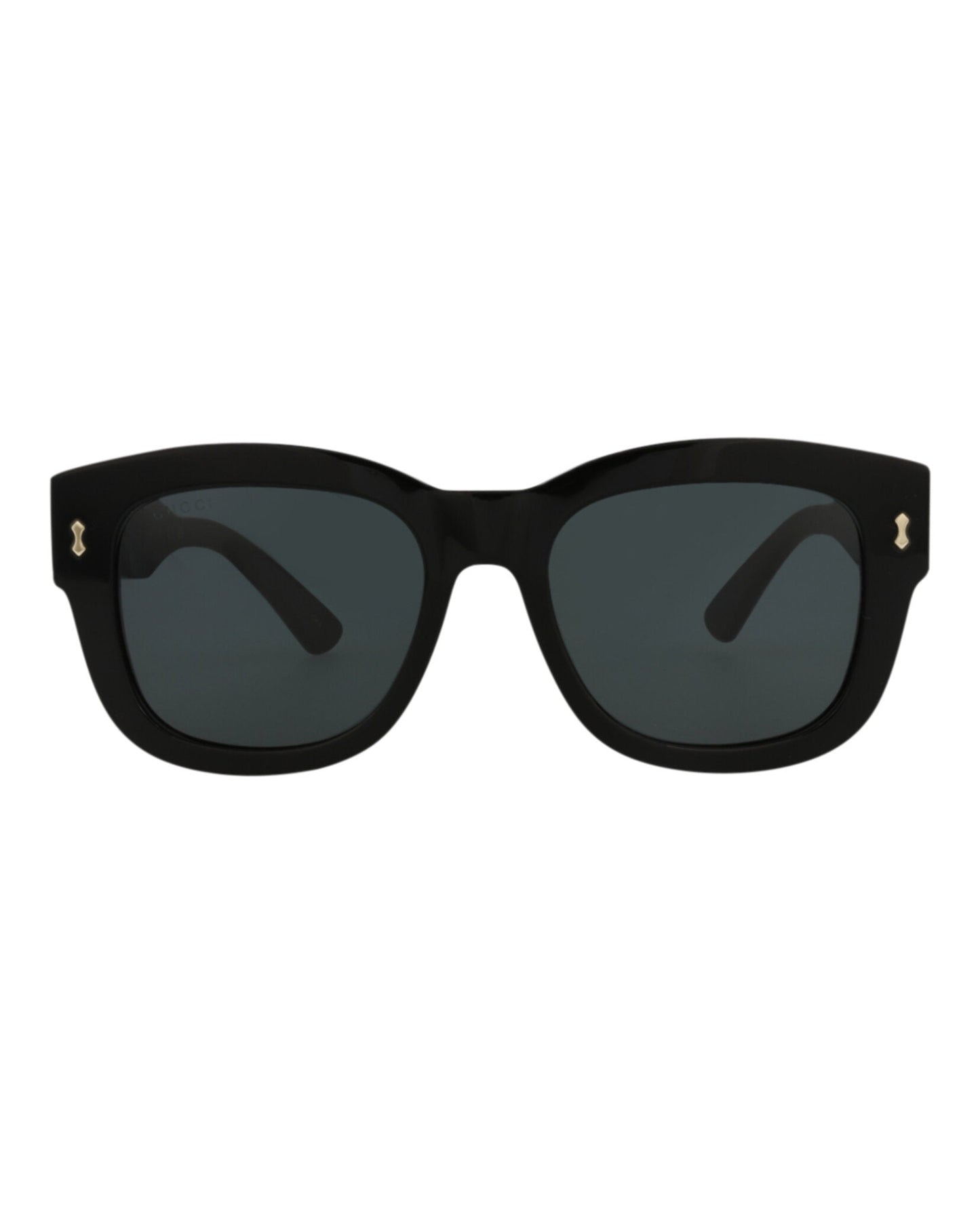 Gucci Mens Square/Rectangle Black Black Smoke Fashion Designer Eyewear