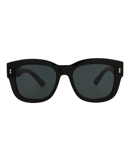 Gucci Mens Square/Rectangle Black Black Smoke Fashion Designer Eyewear