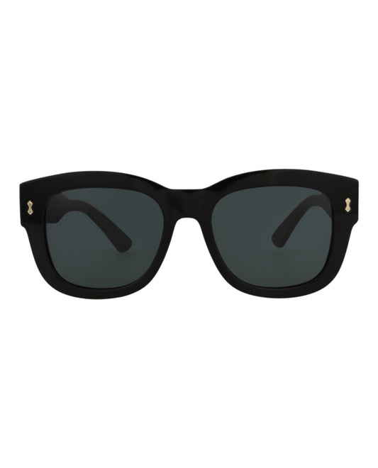 Gucci Mens Square/Rectangle Black Black Smoke Fashion Designer Eyewear
