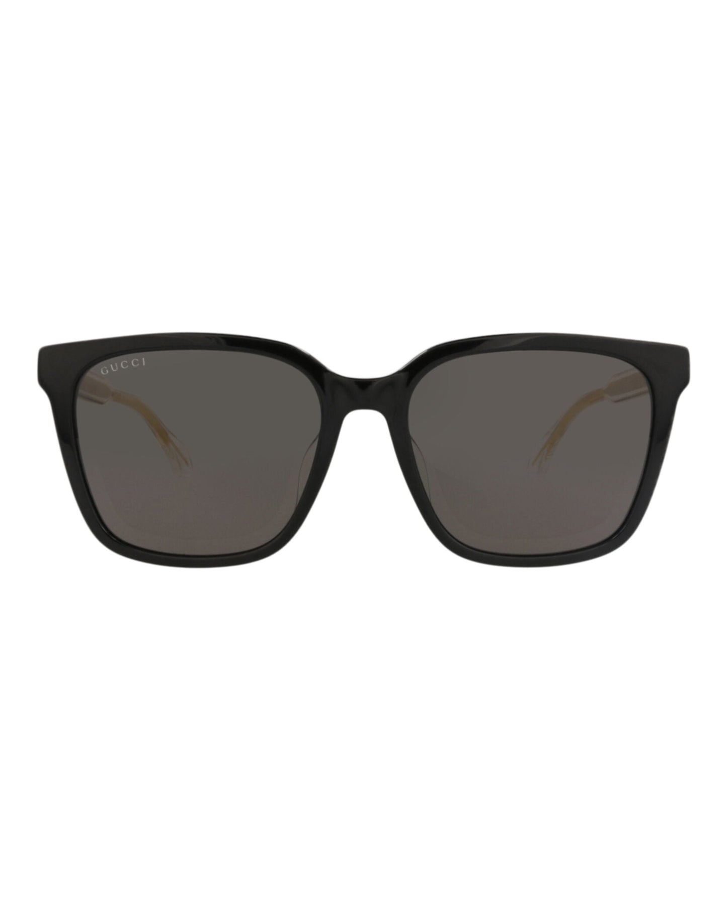 Gucci Unisex Square/Rectangle Black Crystal Grey Fashion Designer Eyewear