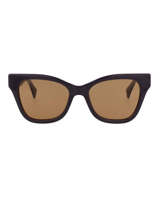 Gucci Womens Cat Eye Violet Violet Brown Fashion Designer Eyewear