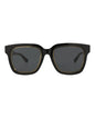 Gucci Womens Square/Rectangle Black Black Grey Fashion Designer Eyewear