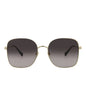 Gucci Womens Square/Rectangle Gold Gold Grey Fashion Designer Eyewear