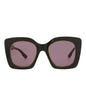 Gucci Womens Square/Rectangle Grey Grey Violet Fashion Designer Eyewear