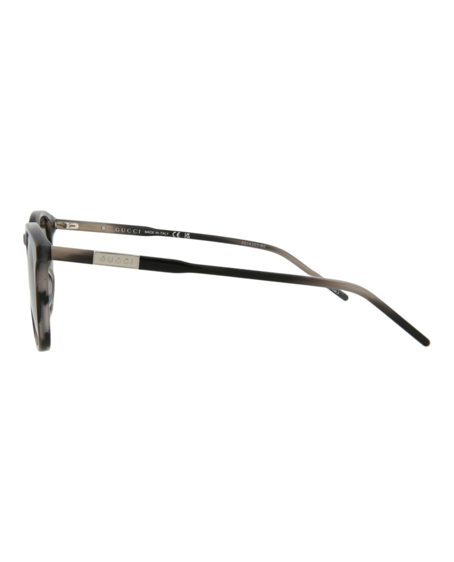 Gucci Mens Round/Oval Grey Grey Brown Fashion Designer Eyewear