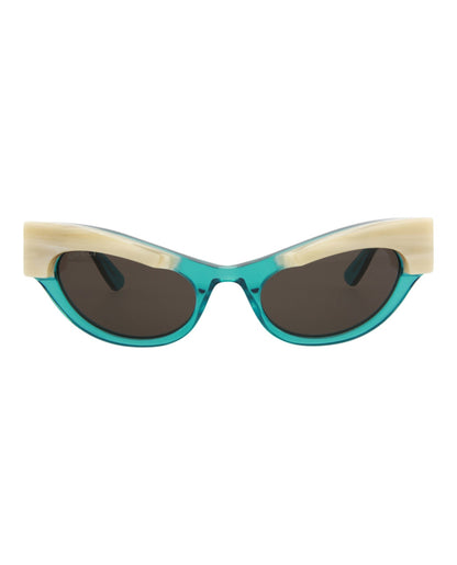 Gucci Womens Cat Eye Light Blue Light Blue Grey Fashion Designer Eyewear