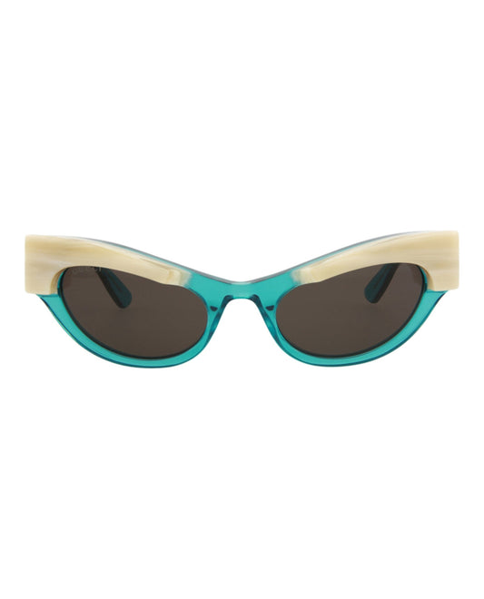 Gucci Womens Cat Eye Light Blue Light Blue Grey Fashion Designer Eyewear