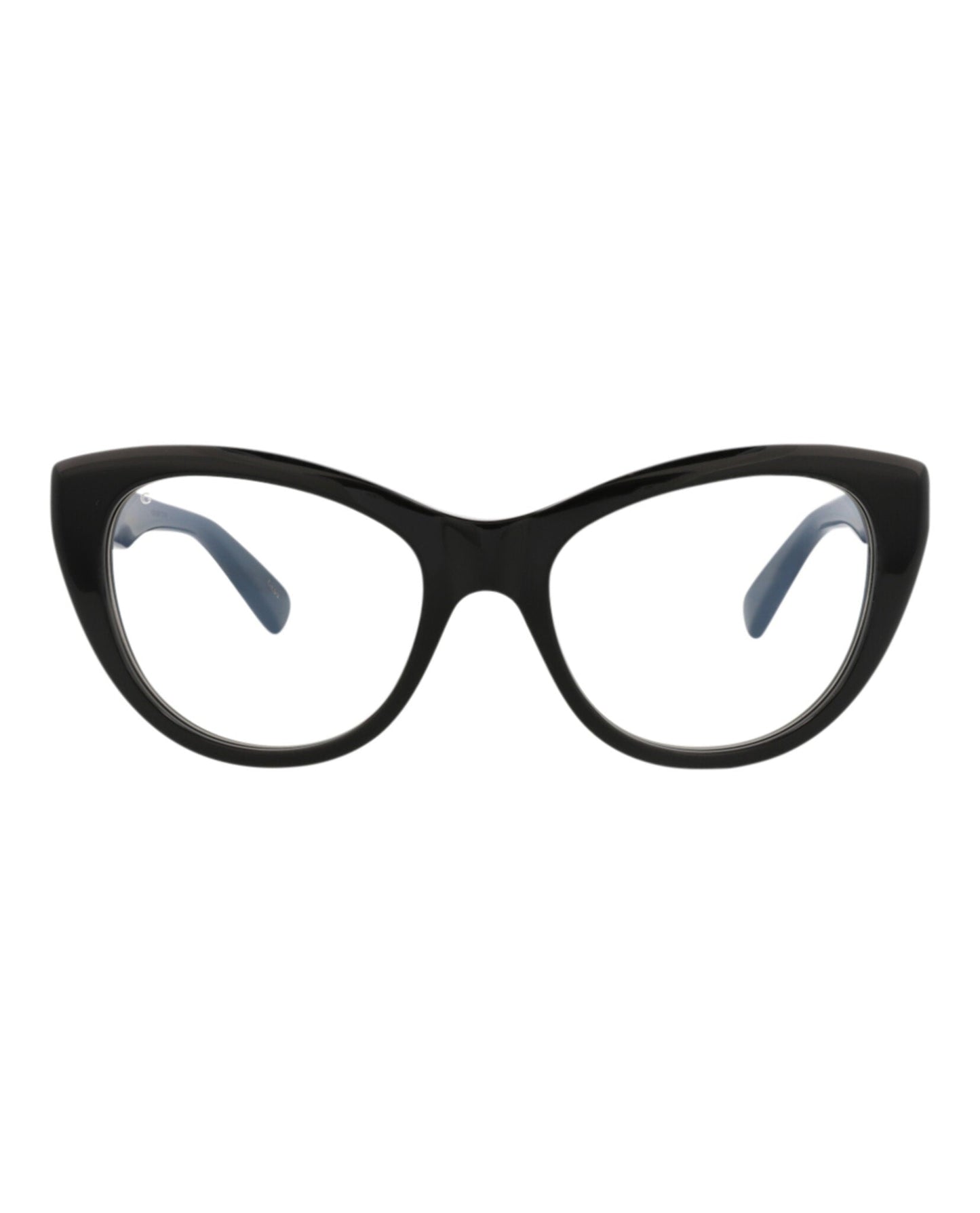 Gucci Womens Cat Eye Black Black Transparent Fashion Designer Eyewear