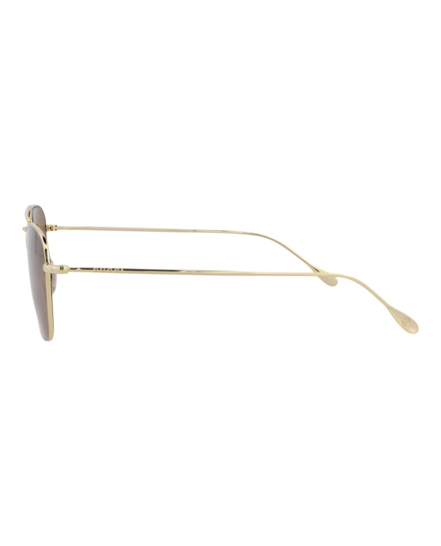 Gucci Mens Square/Rectangle Gold Gold Brown Fashion Designer Eyewear