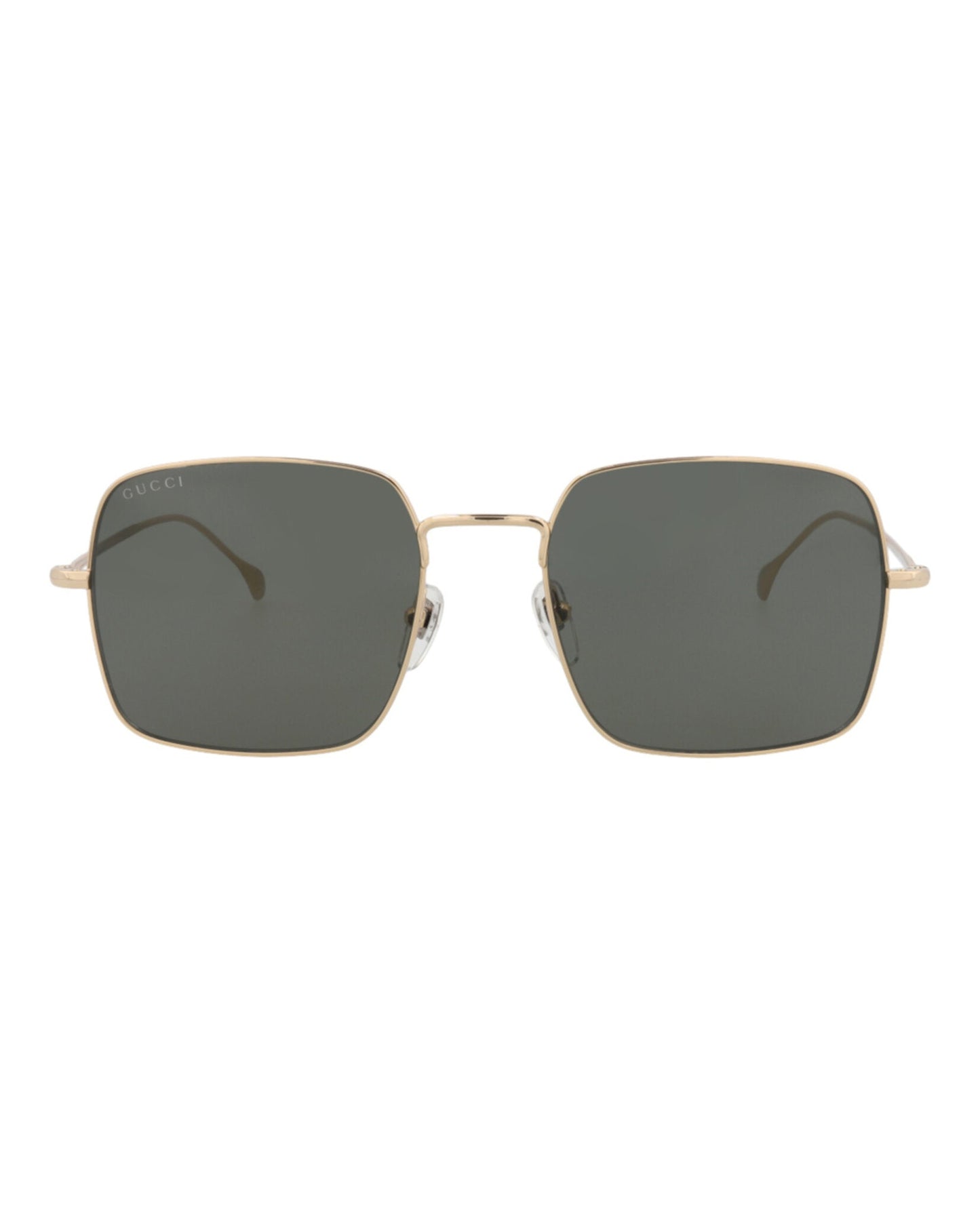 Gucci Mens Square/Rectangle Gold Gold Grey Fashion Designer Eyewear